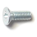 Midwest Fastener M3-0.50 x 8 mm Phillips Flat Machine Screw, Zinc Plated Steel, 25 PK 31224